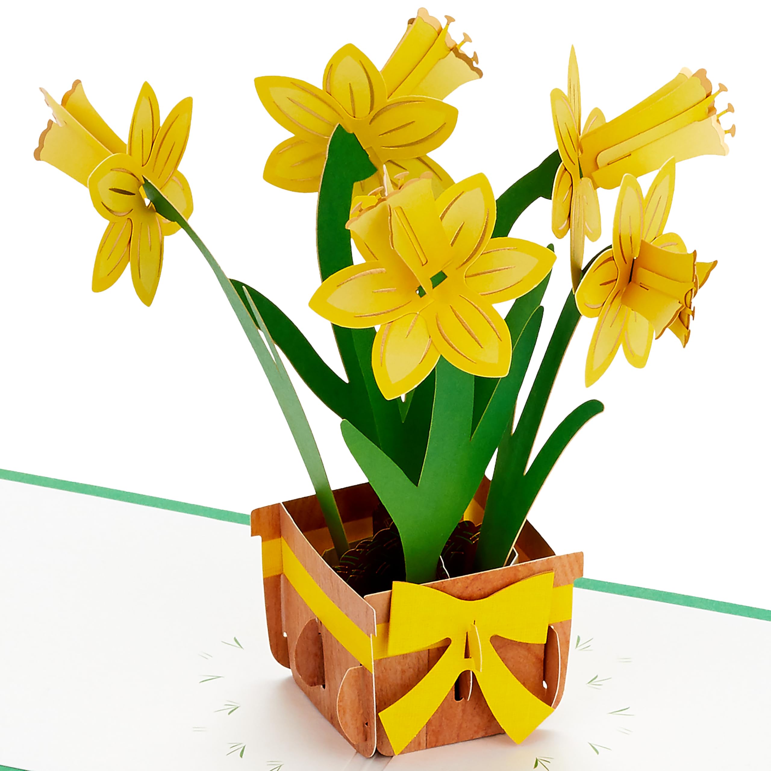Hallmark Easter Card, 3d & Pop Up Easter Card, Bouquet of Daffodils, Yellow, Gold