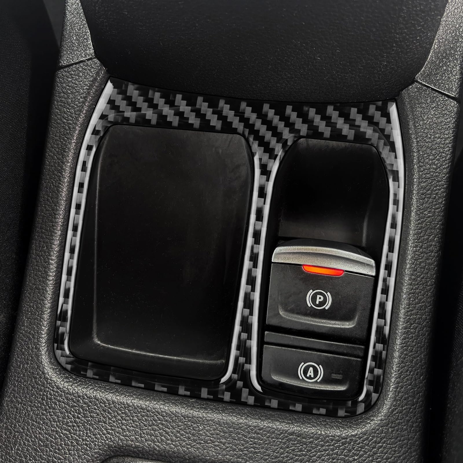 KUNGKIC Per Renault Clio 5 MK5 2020 2021 2022 2023 2024 2025 Accessori Fibra di Carbonio Auto Console Centrale Leva Elettronica Freno di Stazionamento Elettronico Tastierino Interno Accessori