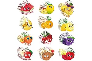 300 Pcs Scratch and Sniff Stickers for Kids - Fruity Scents