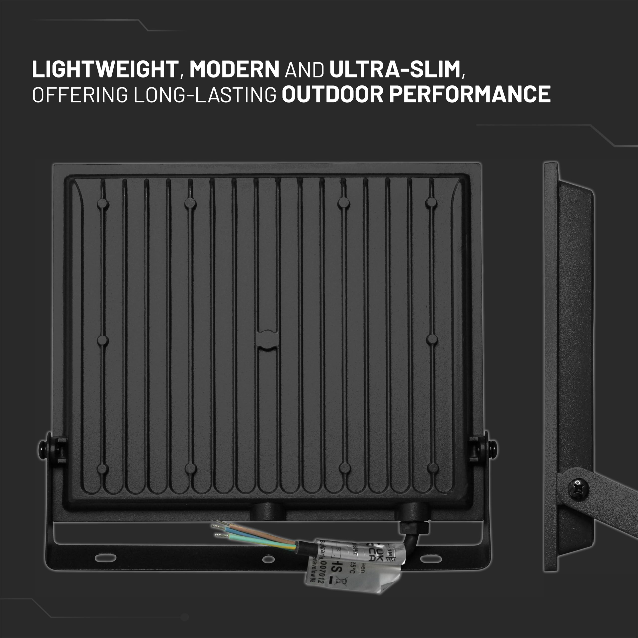 V-TAC 4x Fari LED da Esterno 100W - [ E-Series - Alte Perfomance, Bassi Consumi ] - Super Slim Design - 8150 Lumen - IP65 - Proiettore per Casa, Garage, Magazzino - Impermeabile - Luce Naturale 4000K