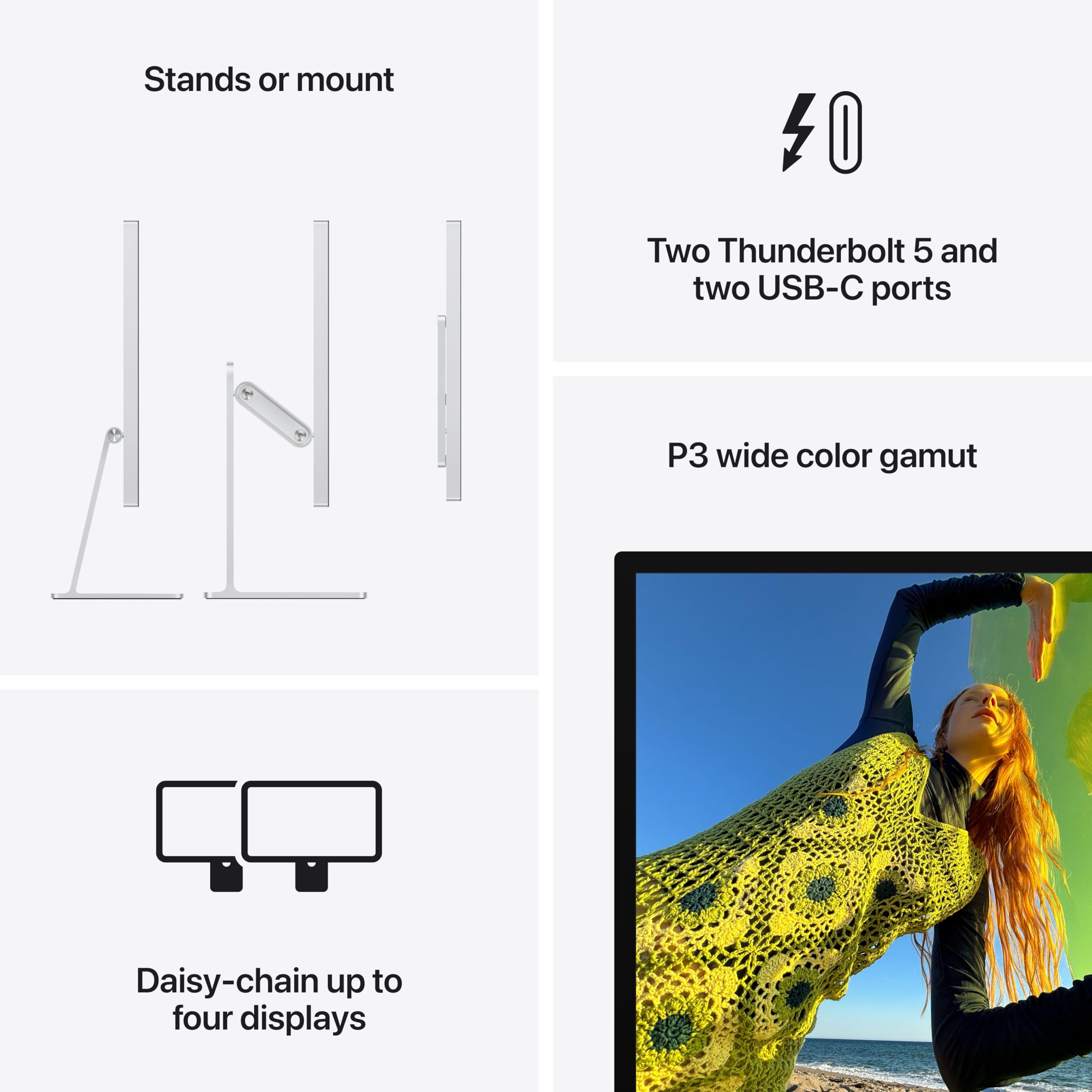 Apple Studio Display: Standard Glass, Tilt-Adjustable Stand