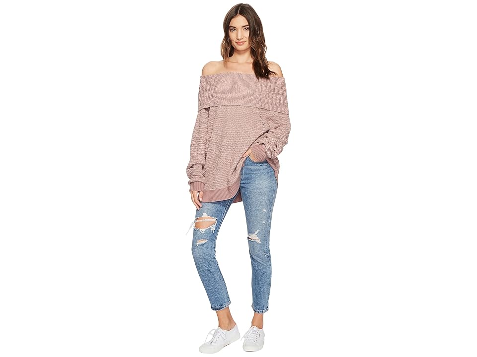 

Free People By Your Side Sweater (Mauve) Women's Sweater