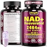 NAD Supplement 1100mg + Resveratrol 600mg – Advanced Liposomal NAD+ Capsules with Pterostilbene & Quercetin