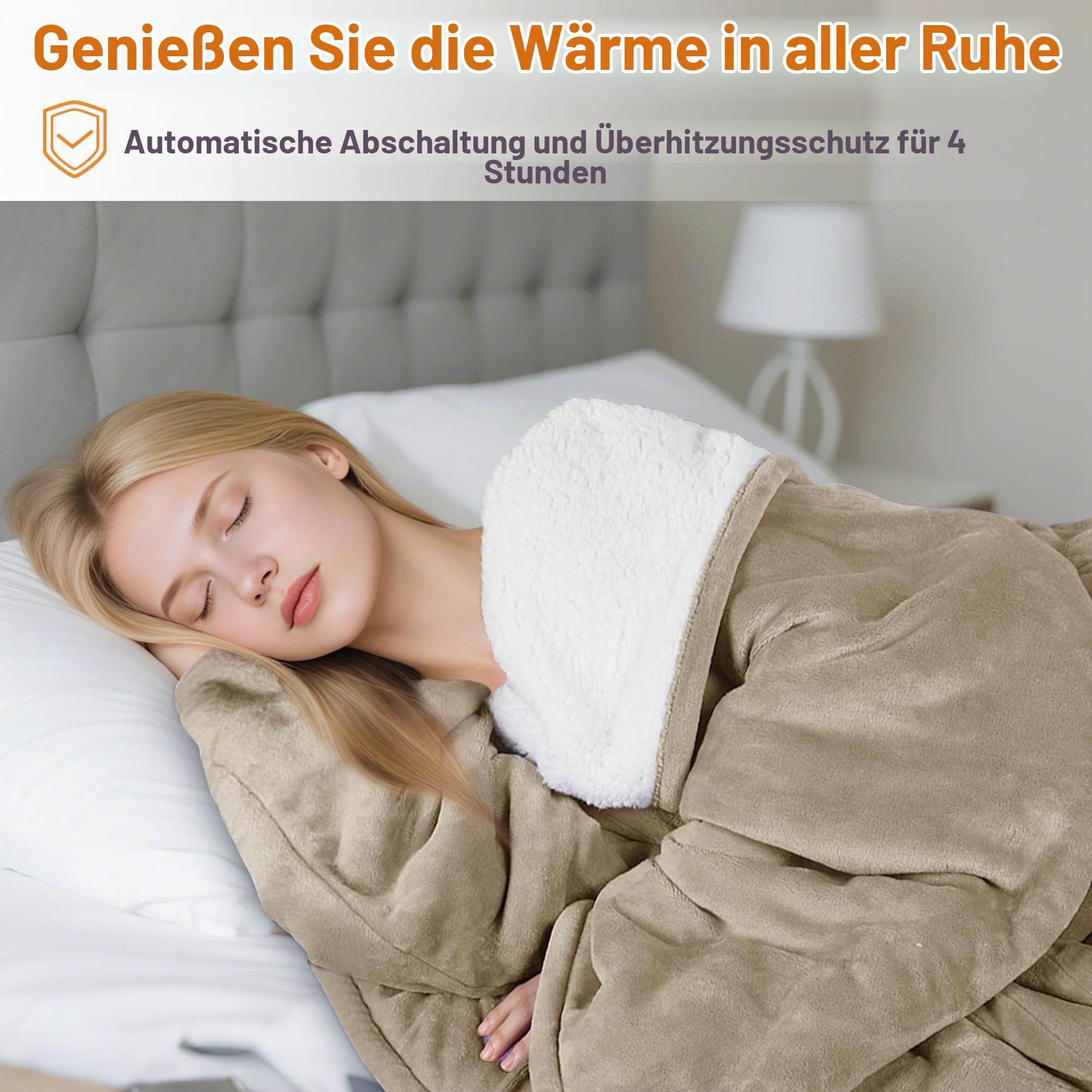 Catalonia Classy Sherpa Heizdecke mit Ärmeln für Erwachsene, Extra Warme Heizdecke, Weiche Flanell-Kuscheldecke, Weiche, Flauschige TV-Decke, Geschenk, 178 x 127 cm
