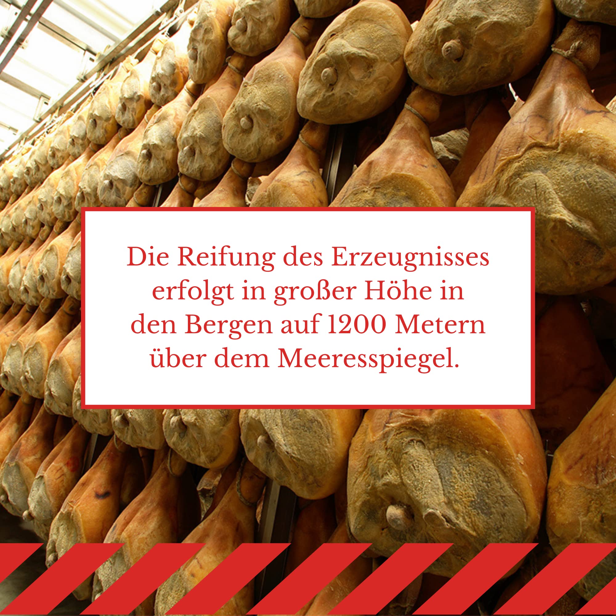Wolf, Sauris g.g.A. Schinken Mit 100% Italienischem Fleisch, Mit Knochen, Hergestellt Nach Traditioneller Räuchermethode, Leicht Gewürzt, Glutenfrei, Ganze 9,7 Kg (Mind. Nettogewicht Garantiert)