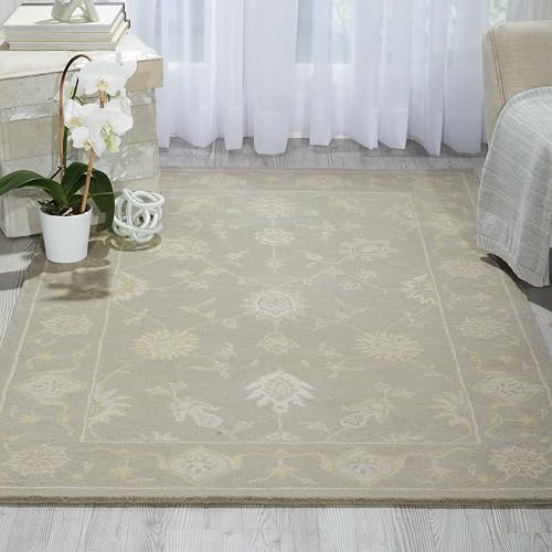 Nourison Home Zephyr Light Taupe 3'9" x 5'9" Area Rug - Easy Clean, Non Shedding