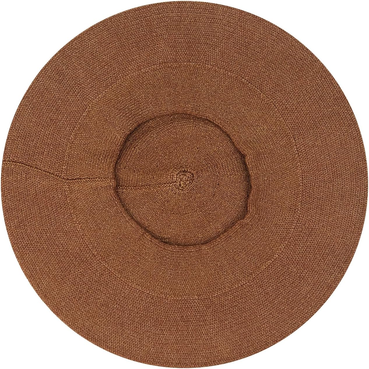 Gllutt Beret Hat French Style Stretchy Knitting Solid Color Both Side Usable - Image 3