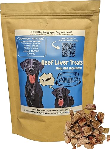Hígado de res liofilizado Un ingrediente Golosina para perros con alto contenido de proteínas Sin granos Fabricado en Estados Unidos Peso neto