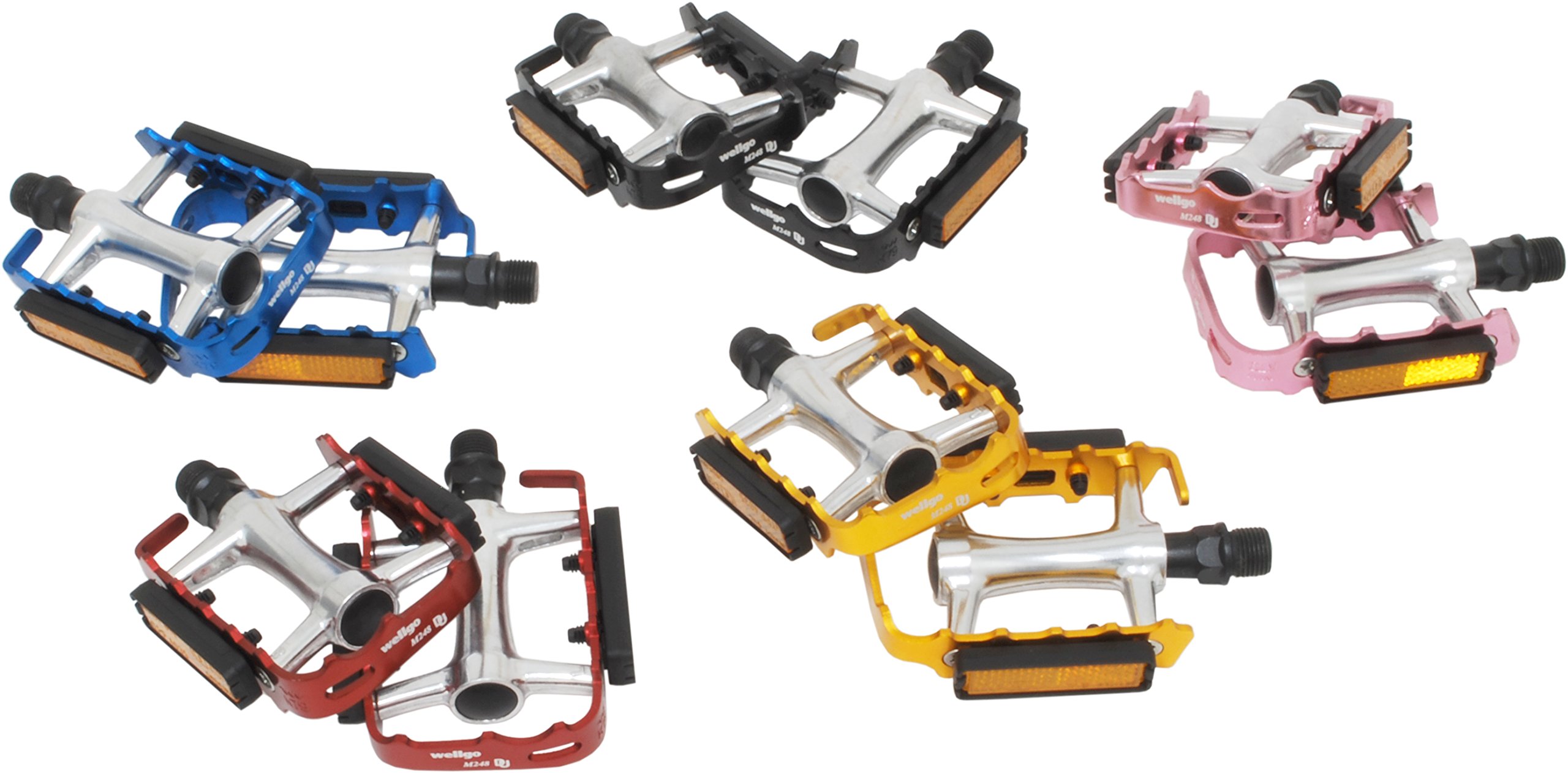 Amazon | WELLGO(ウエルゴ) アルミケージペダル レッド M248DU レッド