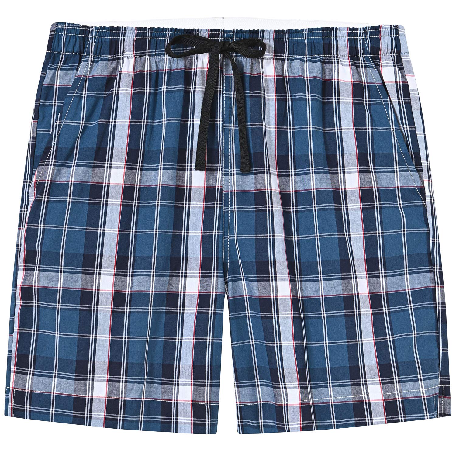 MoFiz Pantalones Cortos Pijama Verano Algodón Shorts a Cuadros para Niños 7-15 Años