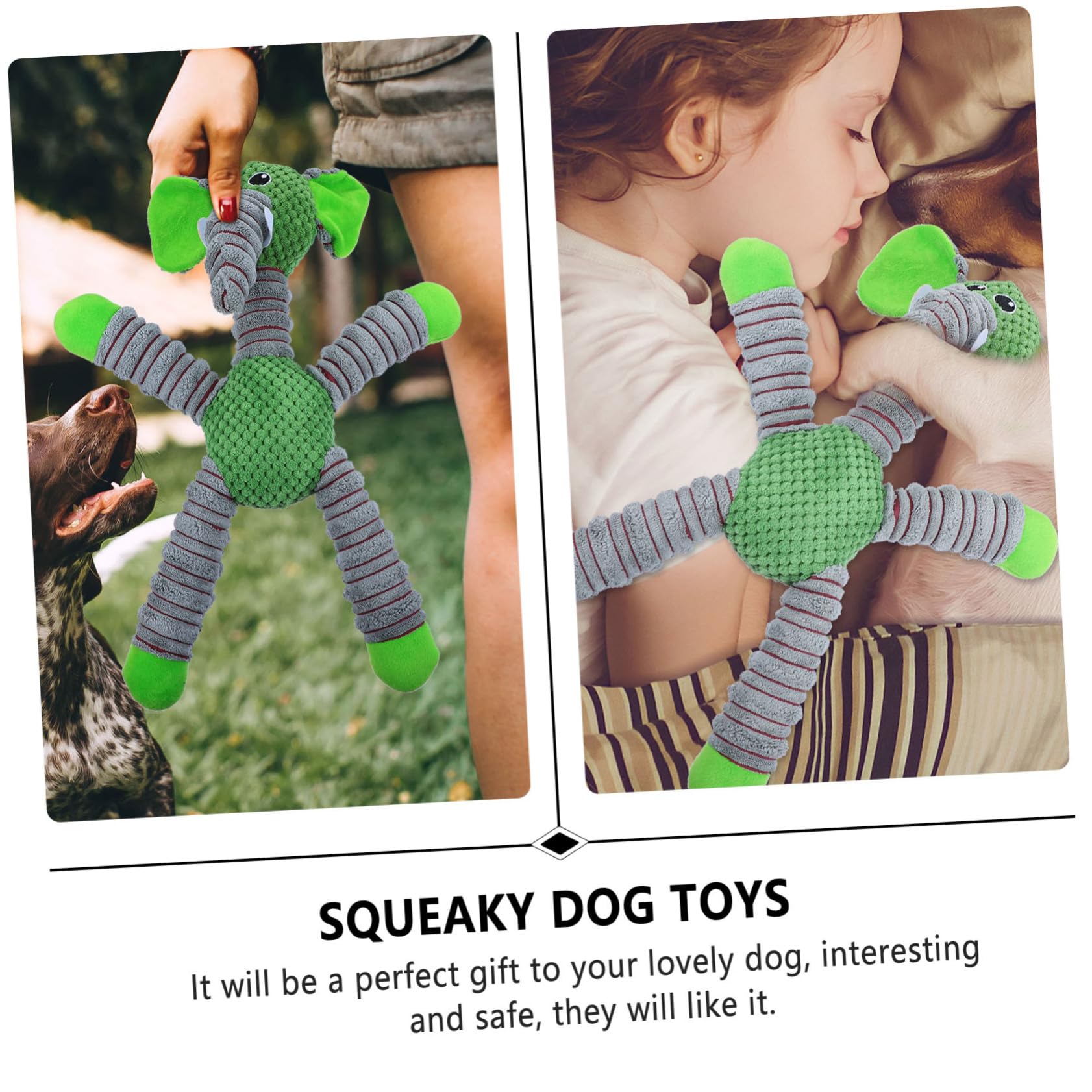 BESPORTBLE 2piezas Juguete Chirriante De Peluche para Perros para Cachorros y Perros Medianos Resistente Mordidas Diseño Ergonómico para Limpieza para Jugar Casa y Fiestas De Mascotas