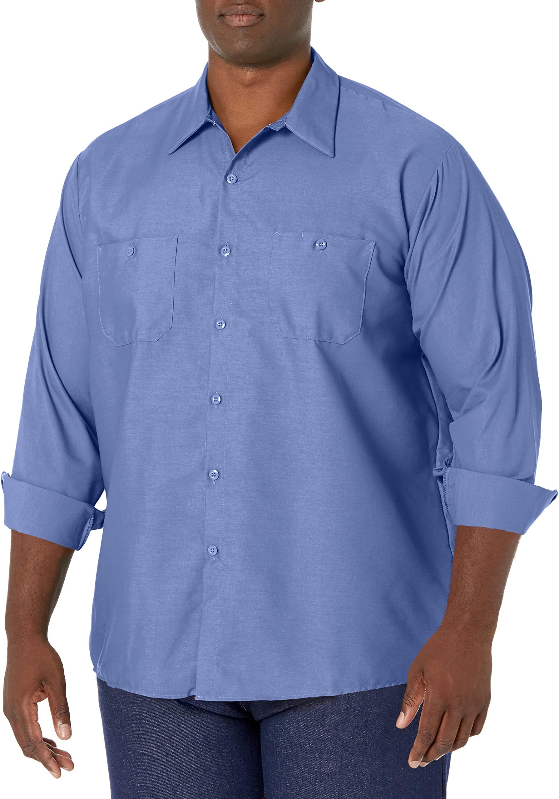 Men's Industrial Work Regular Fit Long Sleeve Shirt