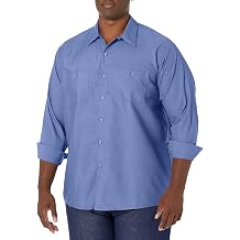 Red Kap Men's Men's Long Sleeve Enhanced Visibility Work Shirt Shirt Pack of 1