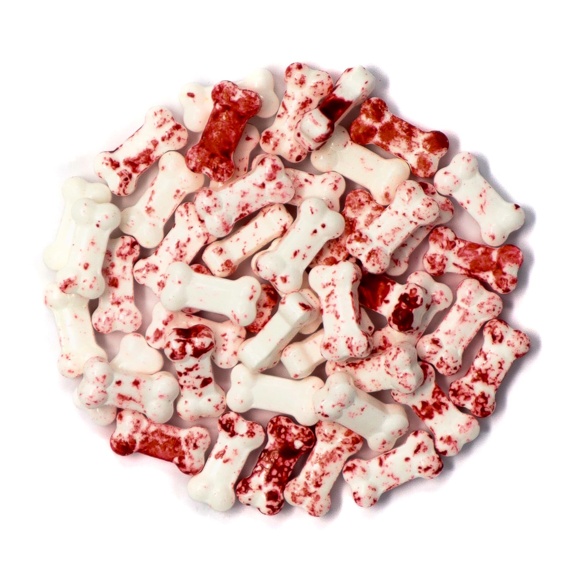 Mystic Sprinkles Halloween Candy Shape Sprinkles (Large Bloody Bones, 1 Pound Bag)
