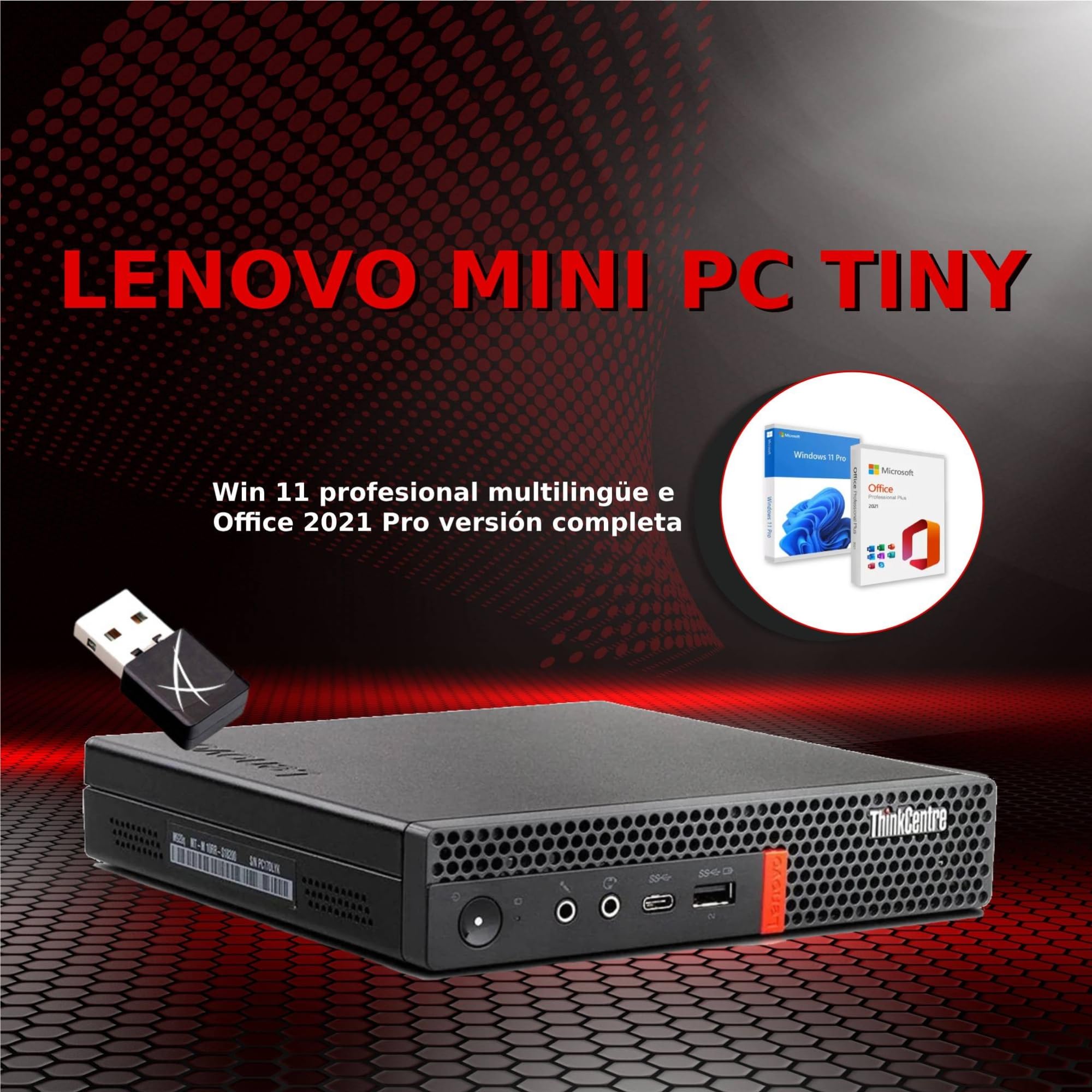 Mini PC Lenovo ThinkCentre Core Full | Core i5 hasta 3,50 GHz