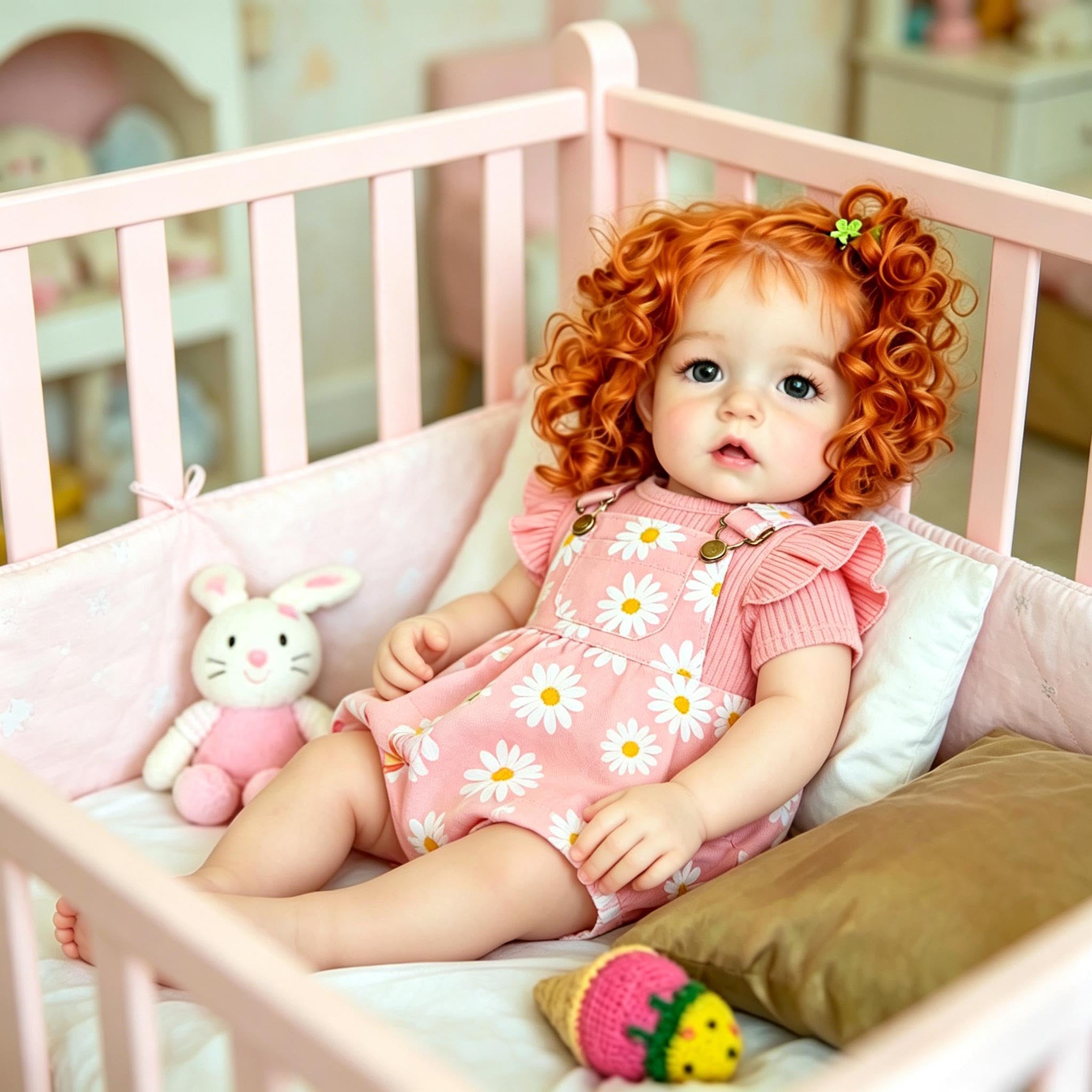 RXDOLL Bambole Reborn di grandi dimensioni da 71,1 cm, realistiche, in morbido tessuto di vinile, realistica, dall'aspetto realistico, fatta a mano, per bambini dai 3 anni in su