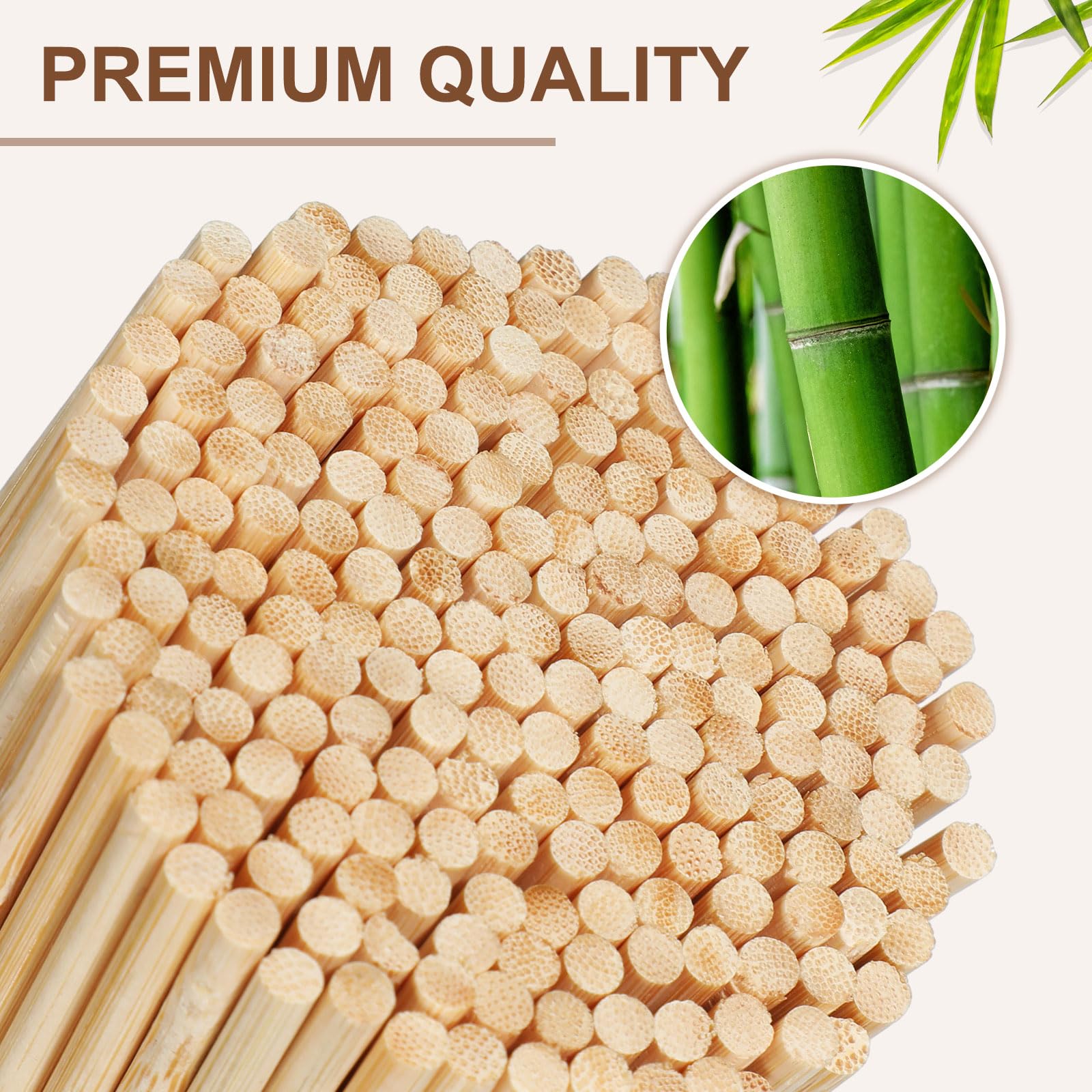 Amazon.com : Hushee 1000 Pieces Natural Bamboo Skewers 6