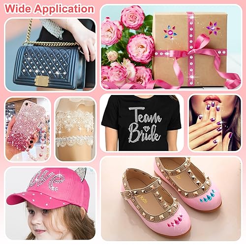 Miniatura 6 de 2609 gemas para el cabello, joyas para el cabello, diamantes y letras de diamantes de imitación con pinzas, perlas para el cabello, calcomanías