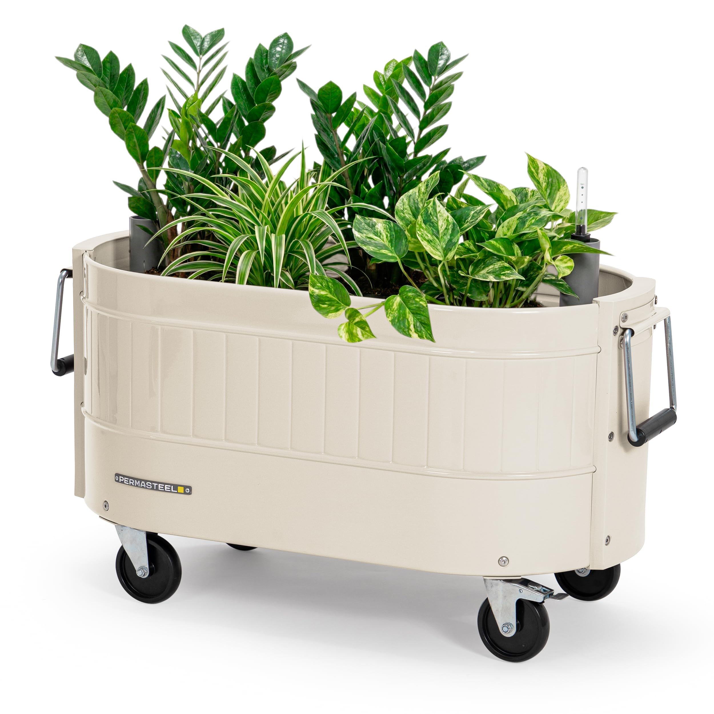Permasteel Self-Watering Garden Bed in Ivory