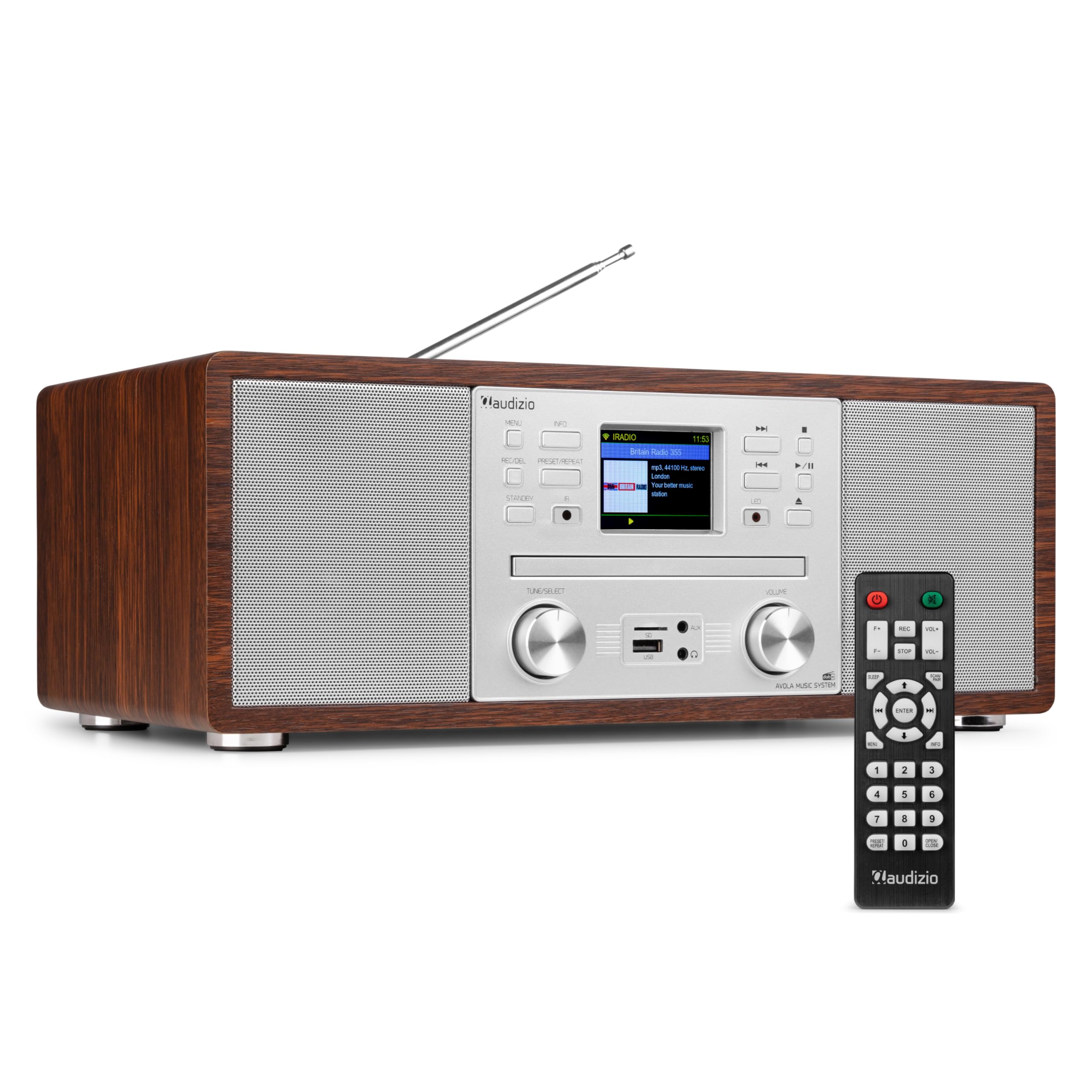 Audizio Avola - DAB+ Radio Internetradio mit CD Player | WLAN