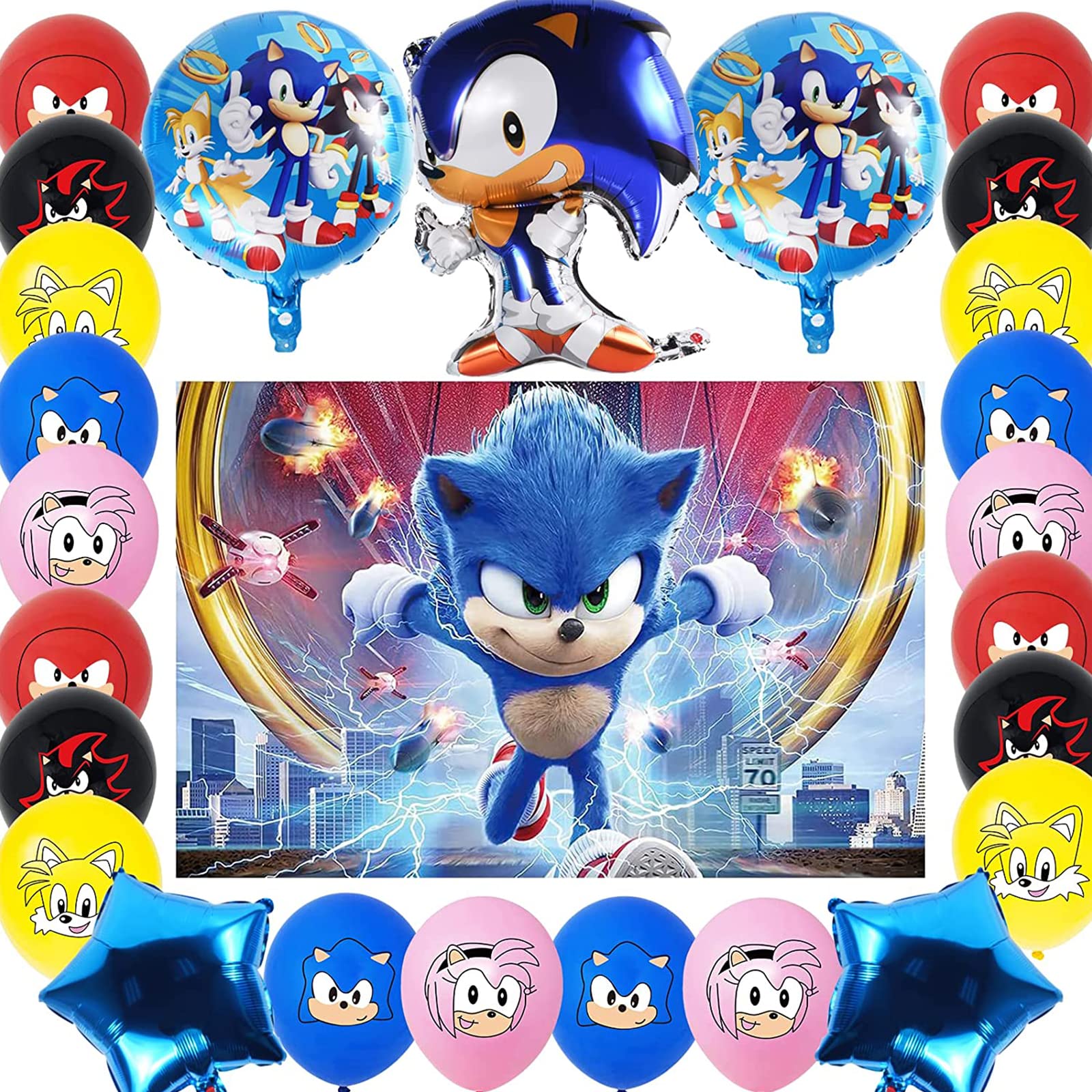 Buy Sonic the Hedgehog Party Decorations, Sonic The Hedgehog Party Decoration Set, Sonic
