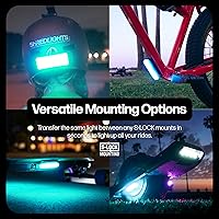 Vista 6 de ShredLights Underglow LED Light for Electric Skateboards, Longboards, Scooters Full RGB, 11 Light Modes, Adhesive Mount