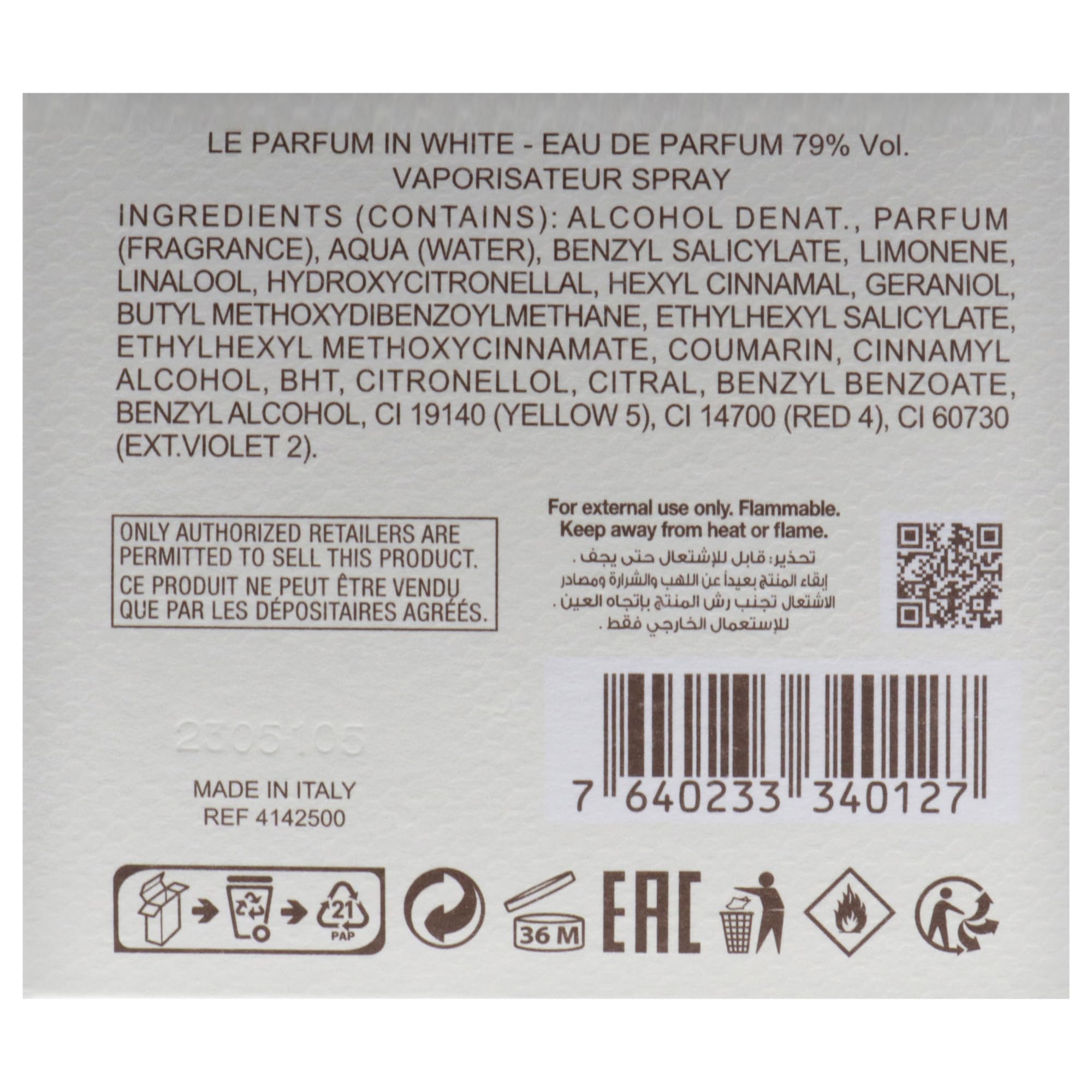 Woda perfumowana Elie Saab Beauty Le Parfum in White, spray, 90 ml