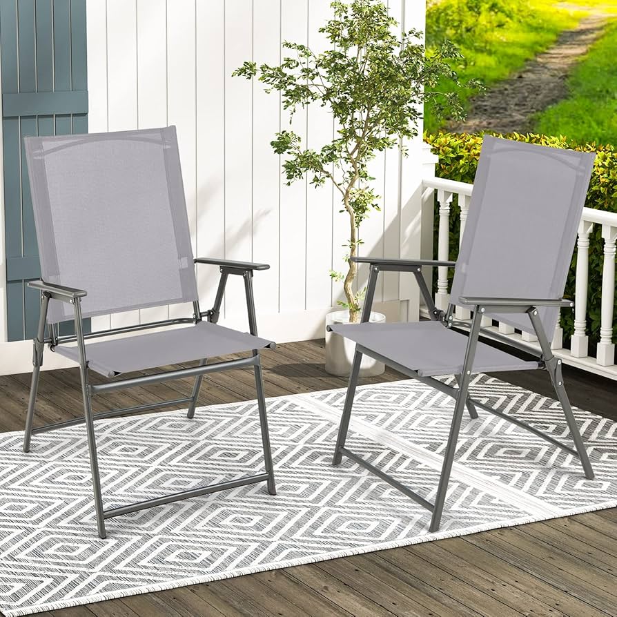 テーブル・チェア・ハンモック LAWN CHAIR PICNIC CHAIR P.F.S. 2-Piece Folding Outdoor Lawn Chair for Outdoor Camping