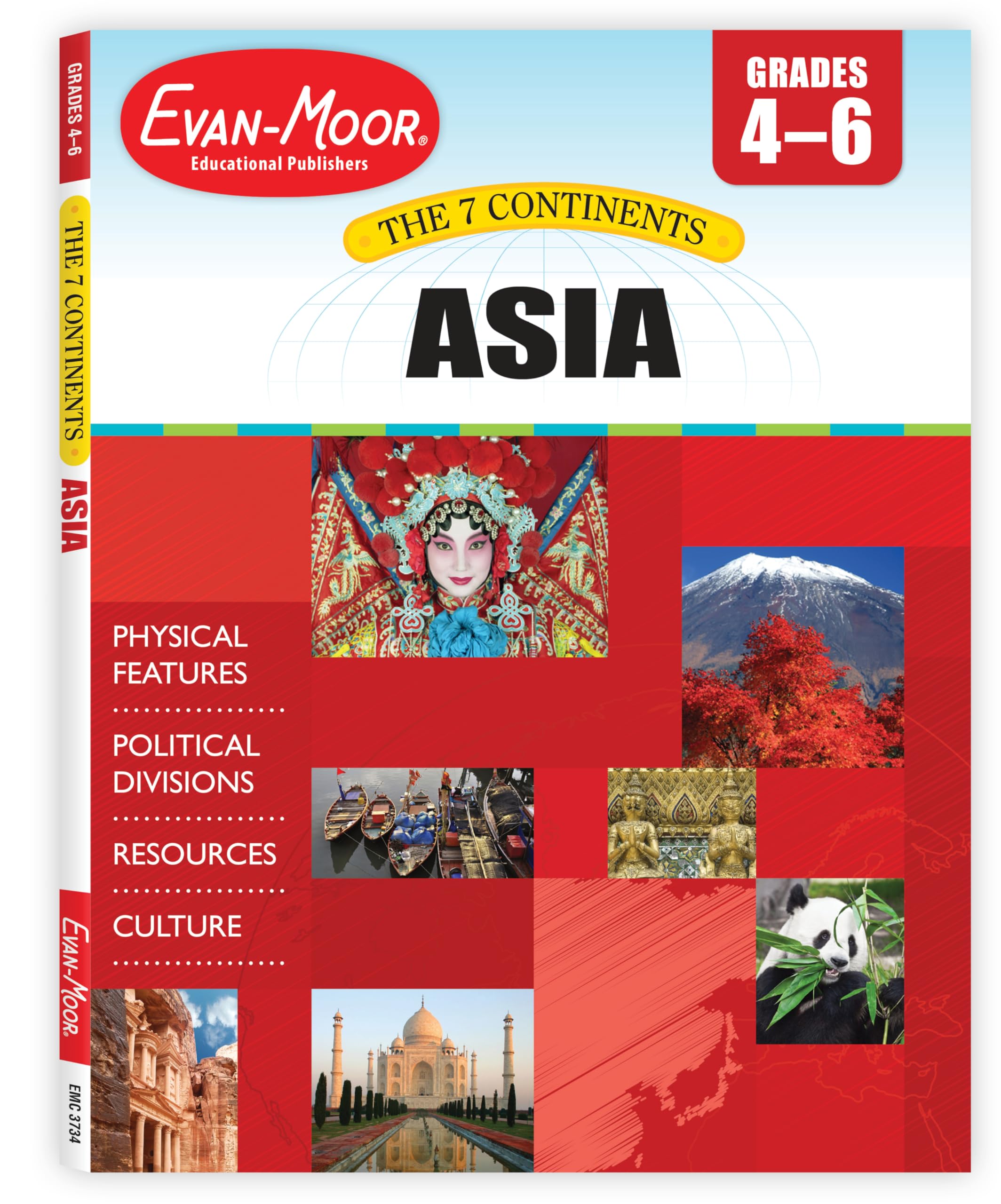 Evan-Moor Asia: Grades 4-6+ (The Seven Continents)