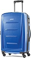 Vista 201 de Samsonite Winfield 2 Equipaje rígido con ruedas giratorias, Azul profundo, Juego de 3 piezas (20/24/28)