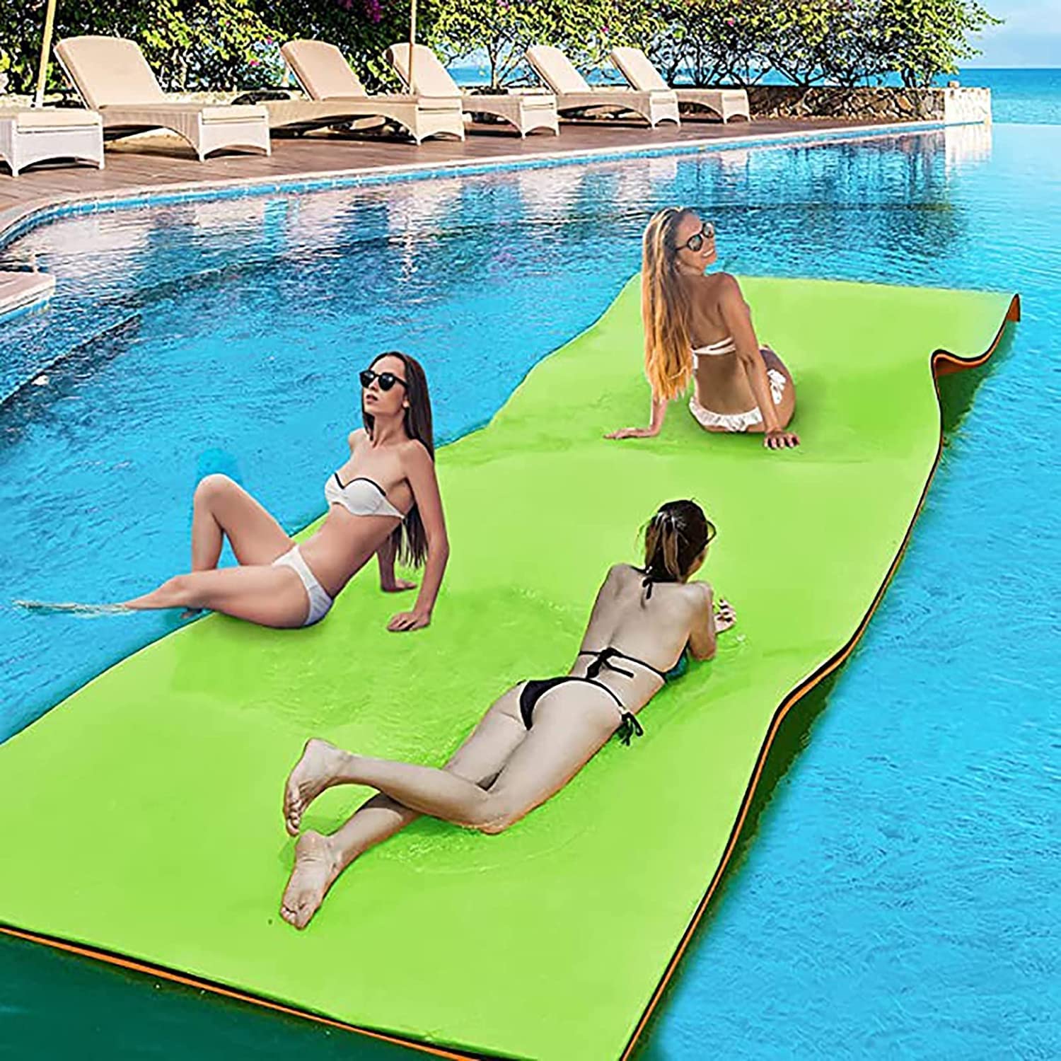 Schwimmende Wassermatte für See, reißfestes XPE-Schaumstoff-Pad für Kinder und Erwachsene, langlebige Wasser-Schwimmmatte für Pool, Strand und Outdoor-Spaß, perfekt für Entspannung und Spielen