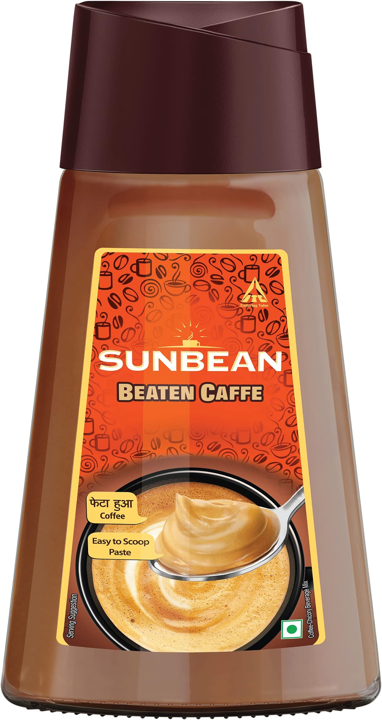 Sunbean Beaten Caffe, Instant Coffee Paste 250g Jar |Make Hot Coffee, Cappuccino or Cold Coffee