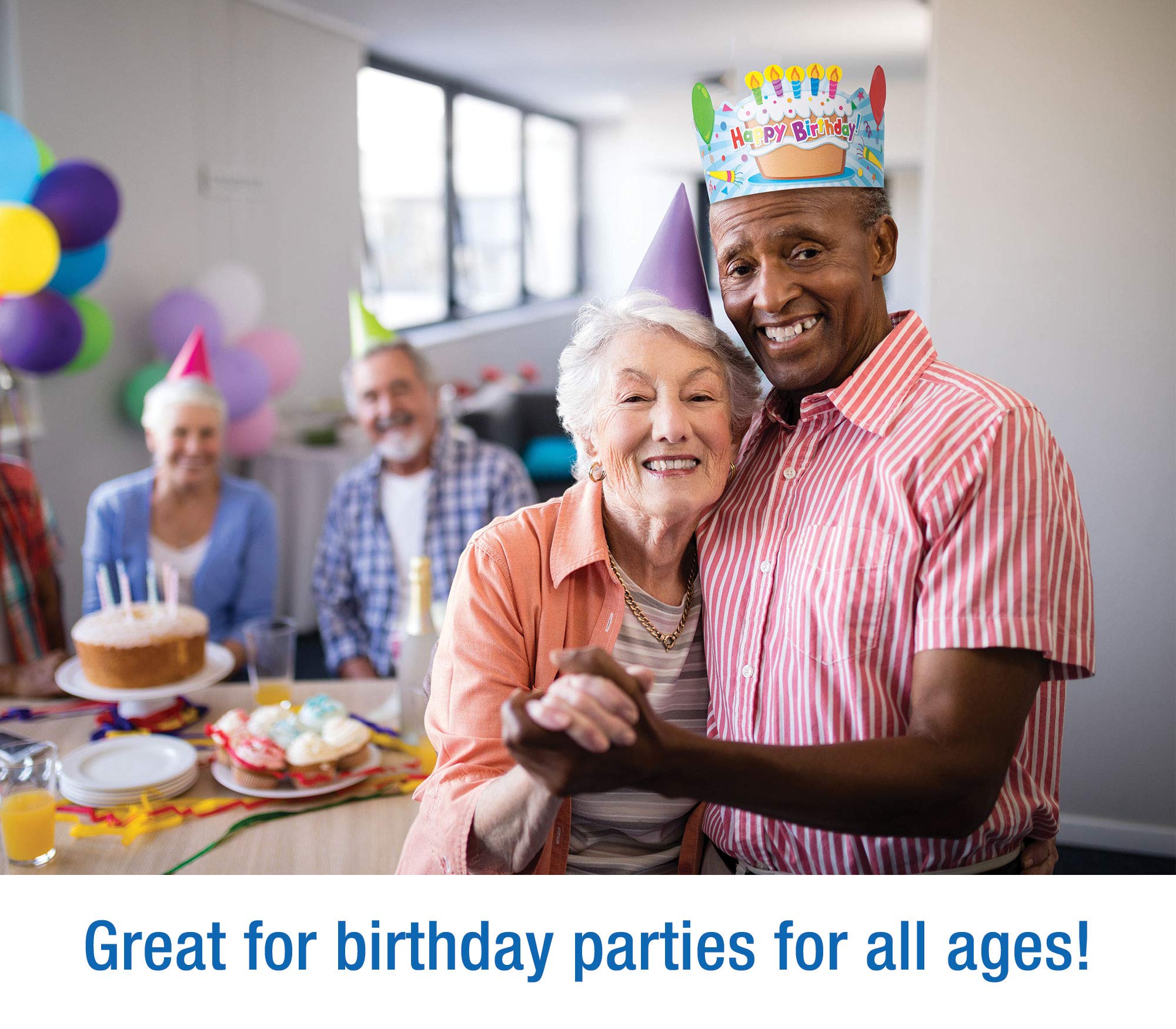 Carson Dellosa Birthday Crowns for Kids—Colorful Paper Party Hats for ...