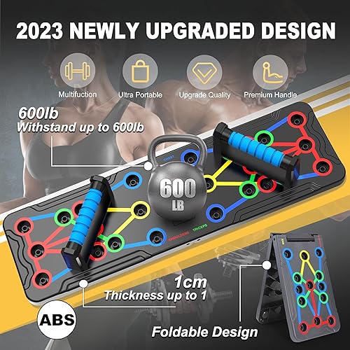 Miniatura 6 de Solid Push Up Board 15 in 1 Home Workout Equipment Multi-Functional Pushup Stands System Fitness Floor Chest Muscle Exercise Professional Equipment