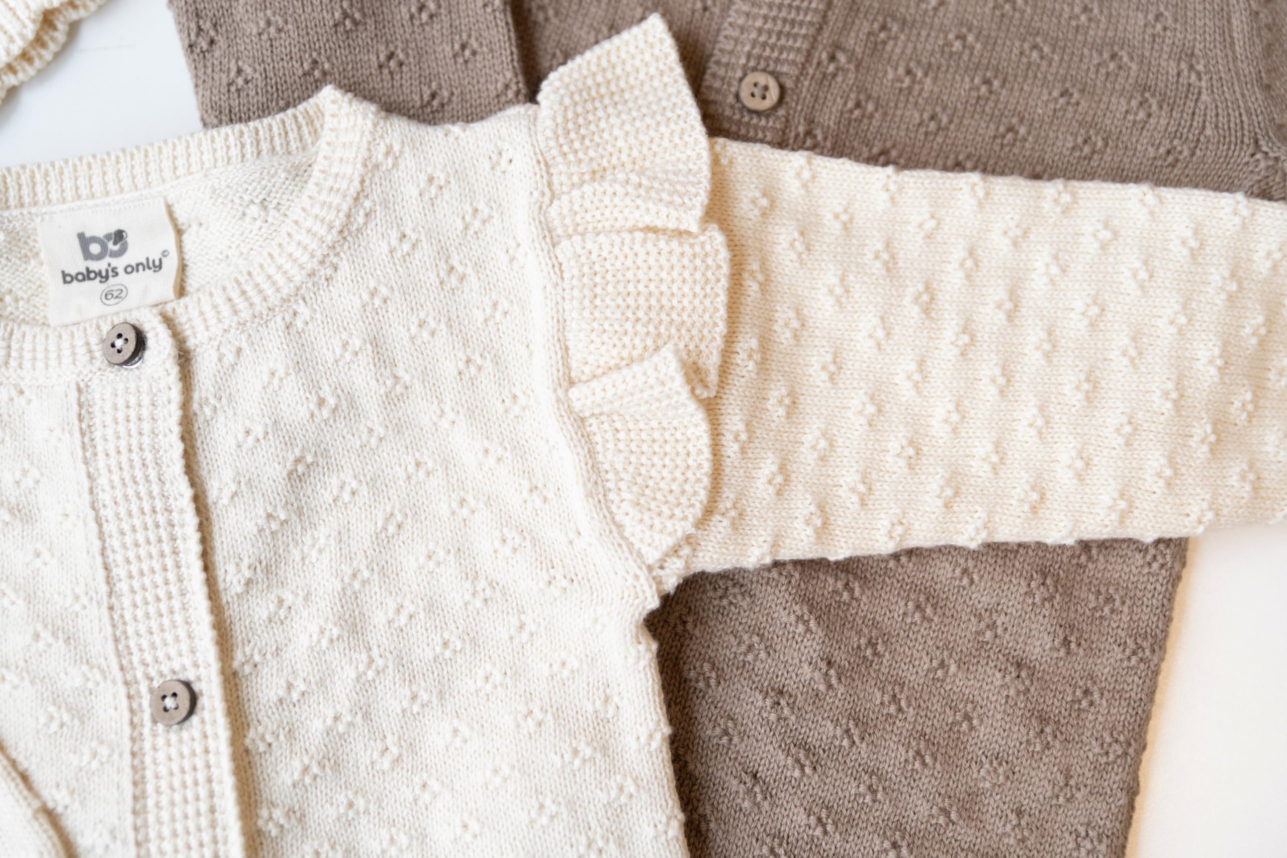 Baby's Only - Strickjacke Miracle - Mit Ruffle - 100% Bio-Baumwolle
