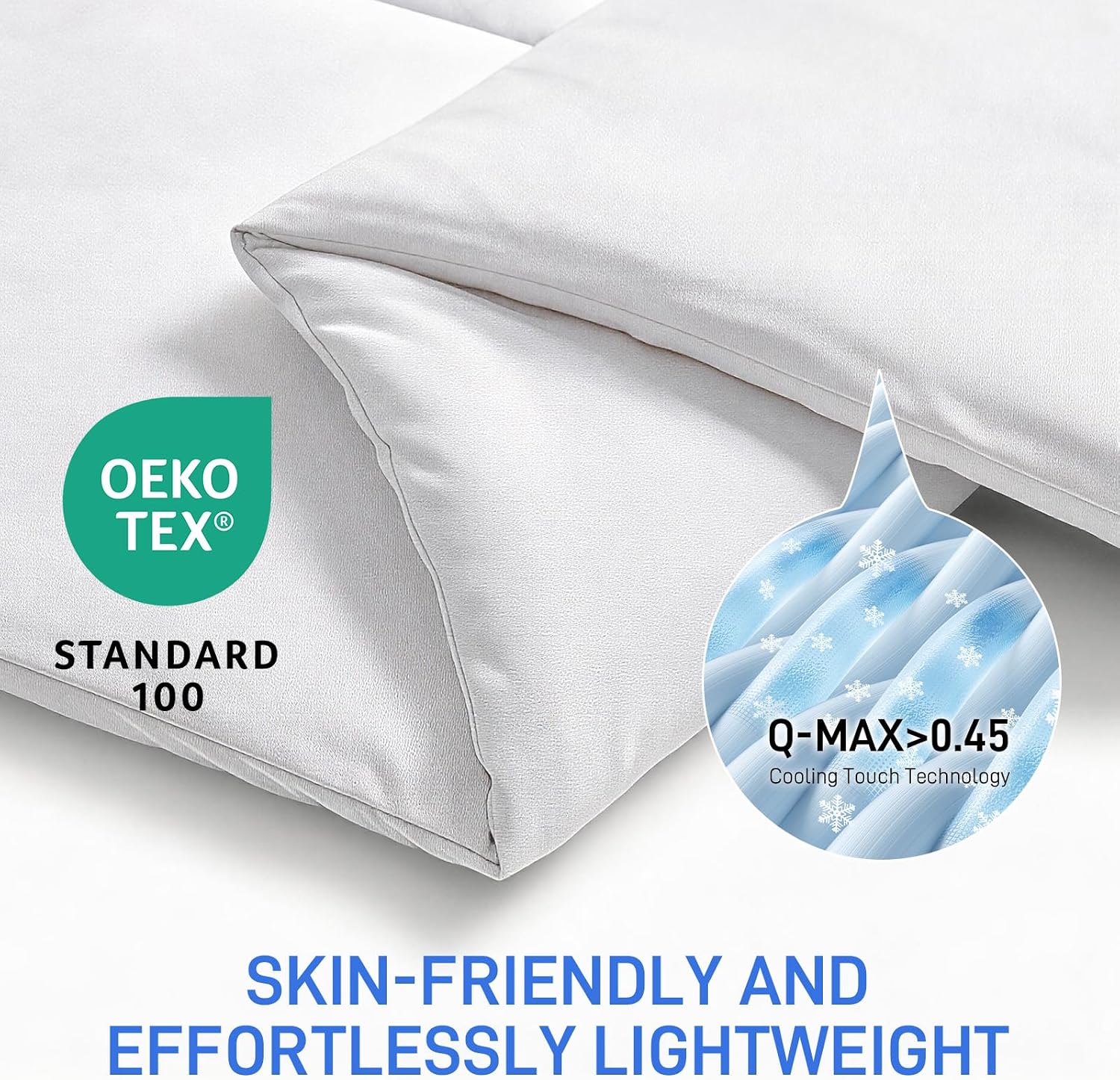 Cooling Comforter Twin Size Summer Blanket for Hot Sleepers, Lightweight | Cooling Comforter for Night Sweats Soft Moisture Wicking Washable, OEKO-TEX Certified Safe Cooling Bedding, Skin-Friendly