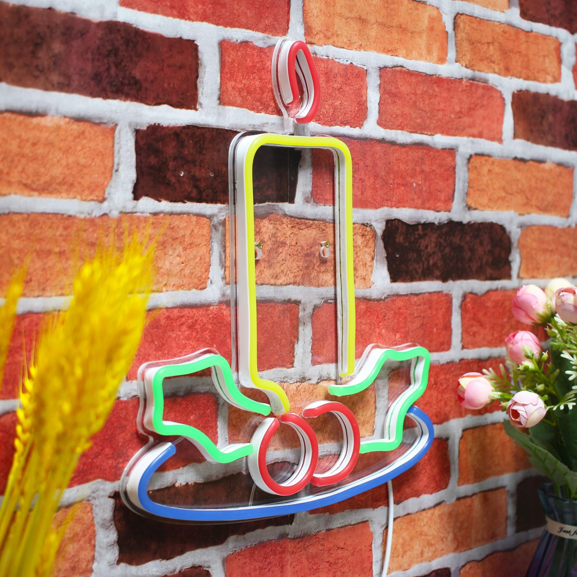 Cartel De Neón LED Flexible Con Diseño De Nube Y Lluvia | Azul Y Rojo | Decoración Para Dormitorio, Fiestas O Negocios | USB | Fácil Instalación