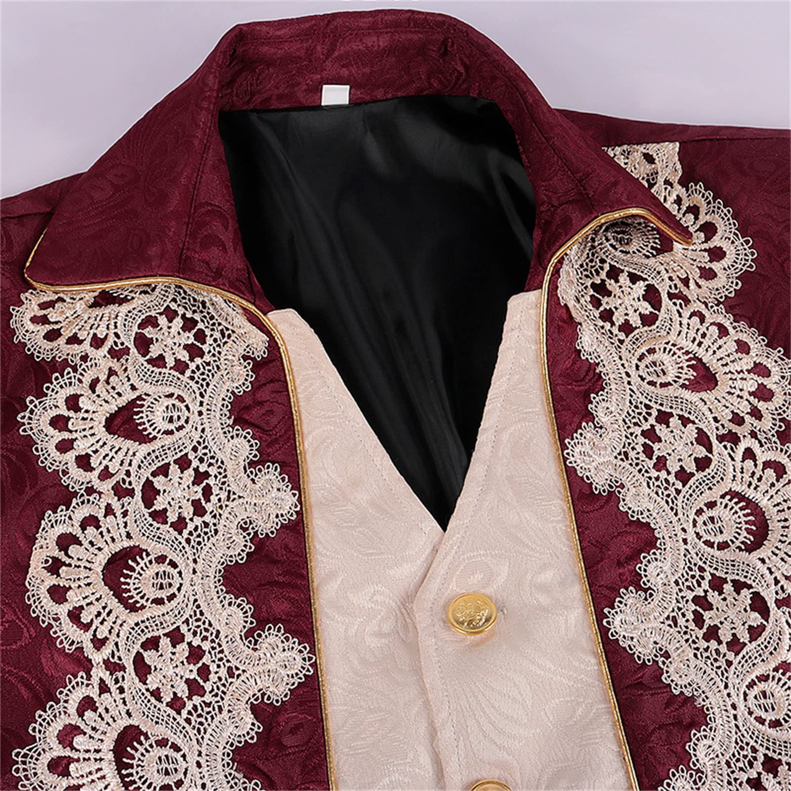 Giacca da Frac Medievale Gotica da Uomo Vintage Vittoriano Gotico Medievale Rinascimentale Giacca Carnevale Cosplay Cappotto Lungo Uomo Stile Gotico per Carnevale Cosplay Smoking Giacca Uniforme