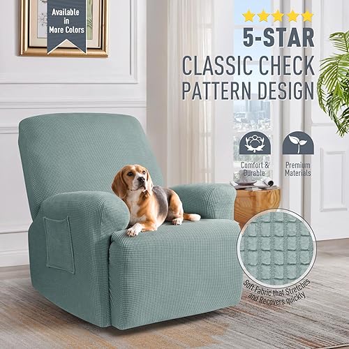 Vista 86 de TAOCOCO Funda para sofá biplaza reclinable, 6 piezas, fundas de sofá reclinable dobles para sofá biplaza reclinable doble de 2 asientos, protector