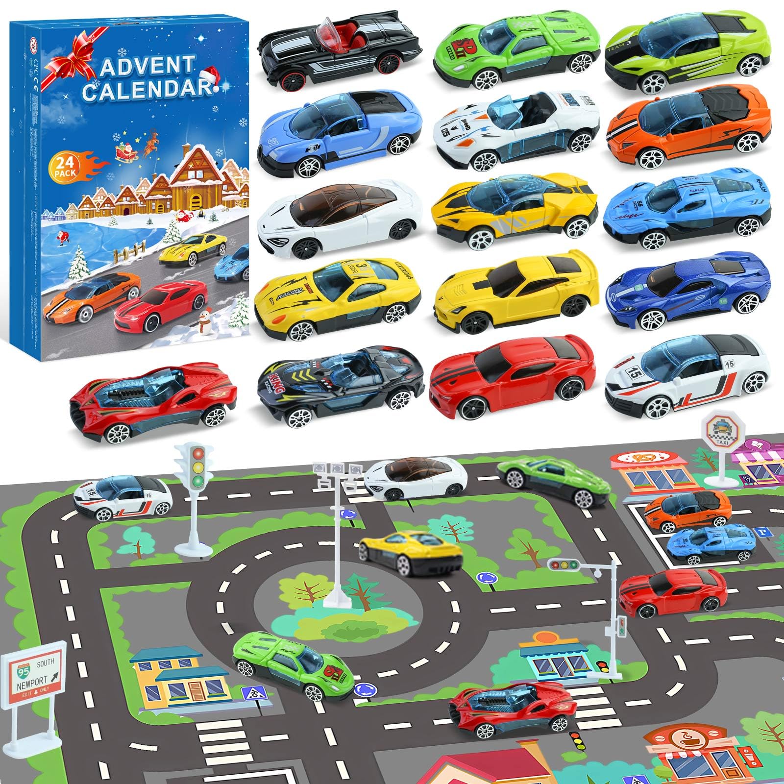 Mini Racers Advent Calendar 2026 Toys Kids Racing Cars