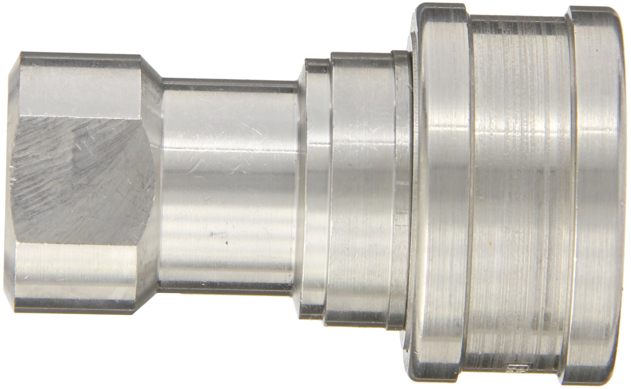 Eaton Hansen LL4HP26 Stainless Steel 303 ISO-B Interchange Hydraulic Fitting, Socket with Valve, 1/2