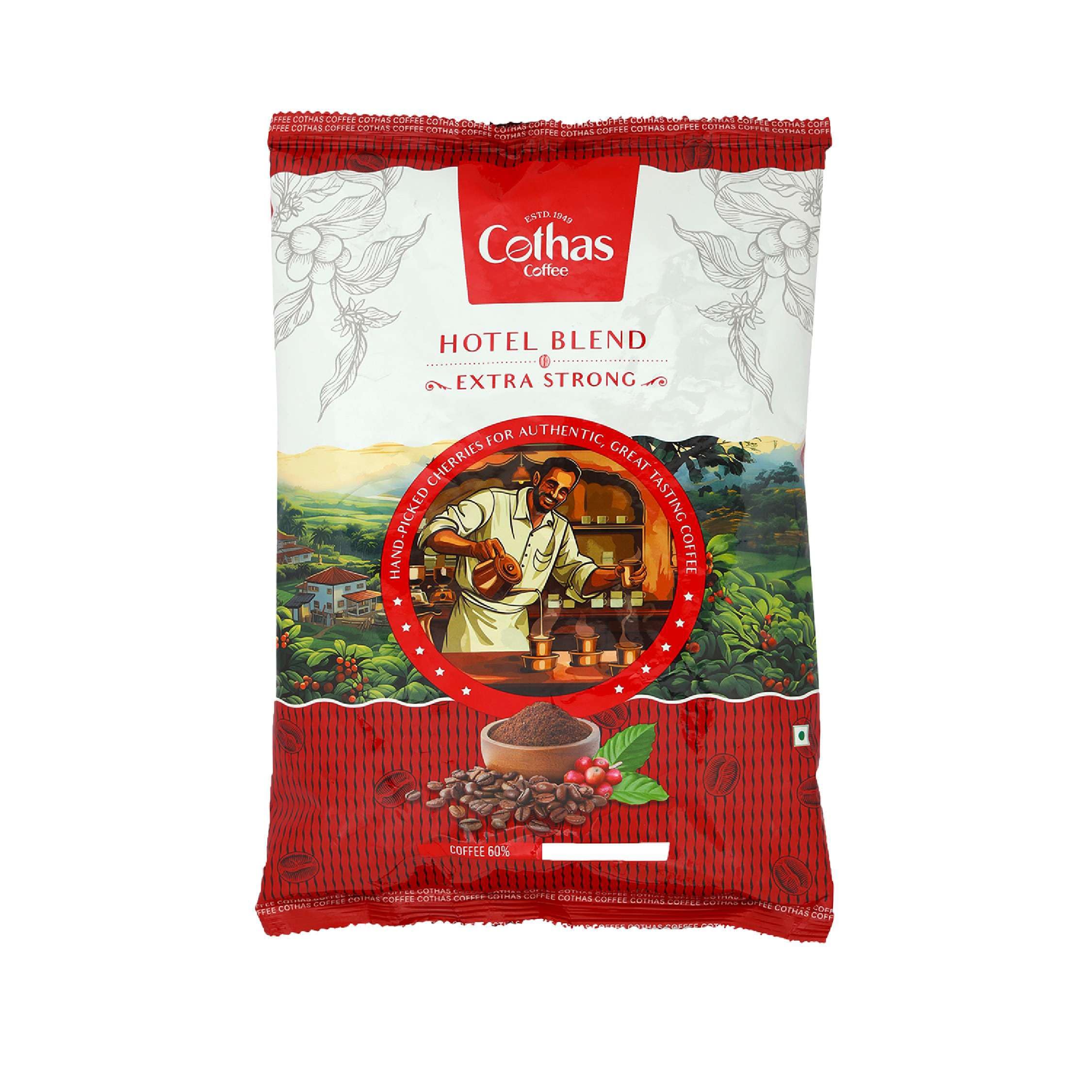 Cothas Coffee – Extra strong Hotel Blend South Indian Filter Coffee Powder | Blend of 60% Coffee & 40% Chicory |Traditional Strong Coffee | Handpicked Cherries | Rich Aroma & Bold Taste | 200 g Pack-picture-14