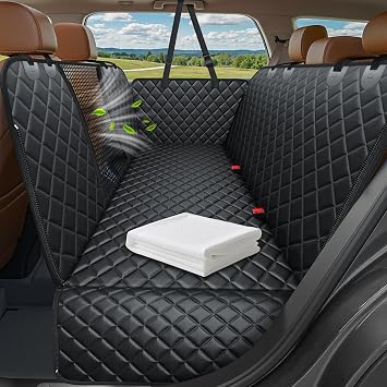 URPOWER Dog Car Seat Cover for Back Seat, Waterproof Hammock for Car & SUV