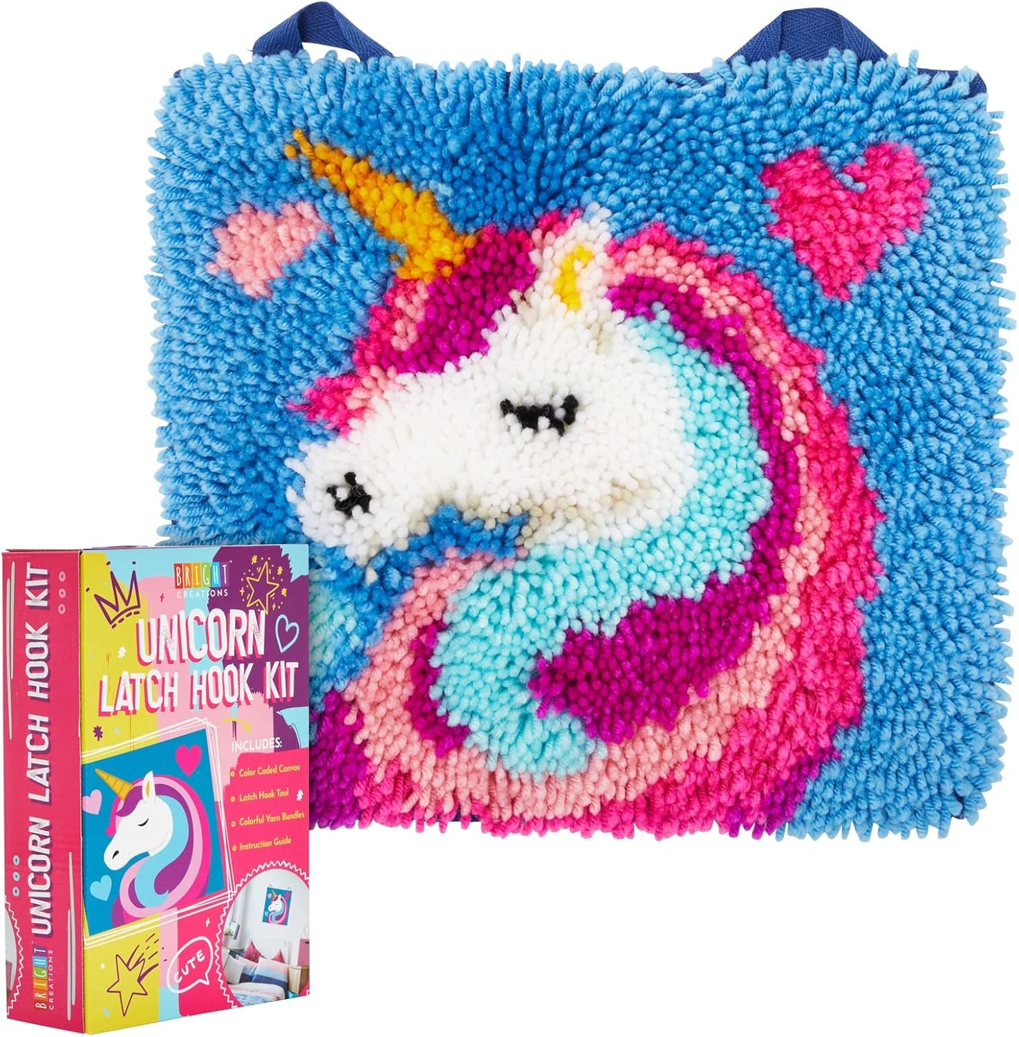 "Mini Unicorn Latch Hook Rug Kit" - Image 2