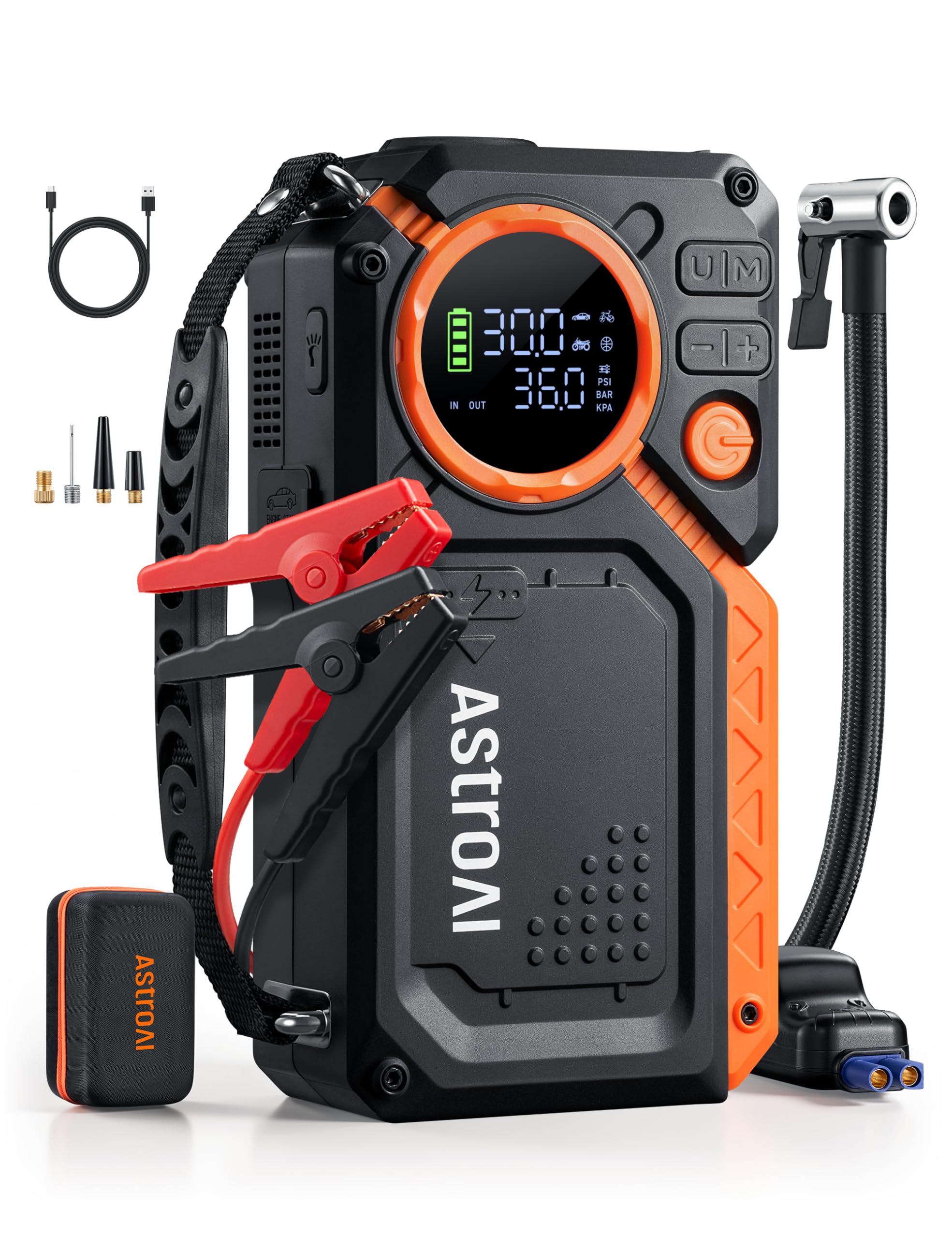 AstroAI MF12-V Starthilfe Powerbank mit Kompressor 8000A