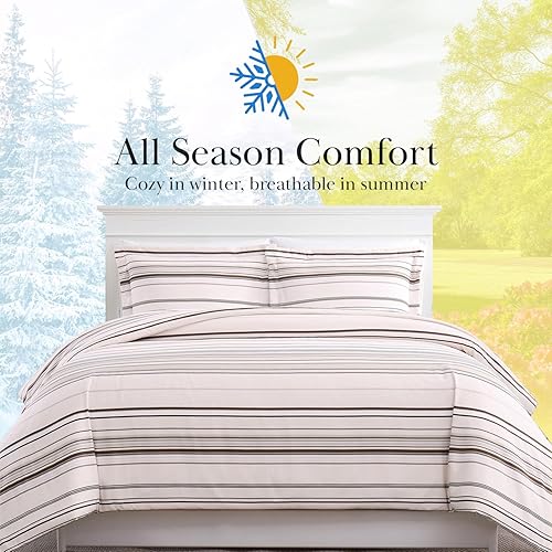 Miniatura 28 de Southshore Fine Living, Inc. Enchantment Collection - Juego de edredón de gran tamaño tamaño individual alternativo para todas las estaciones, Azul