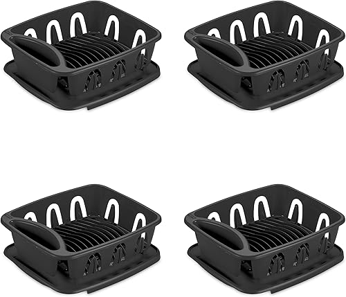 Miniatura 4 de Sterilite Juego de fregadero grande de 2 piezas, blanco, paquete de 6