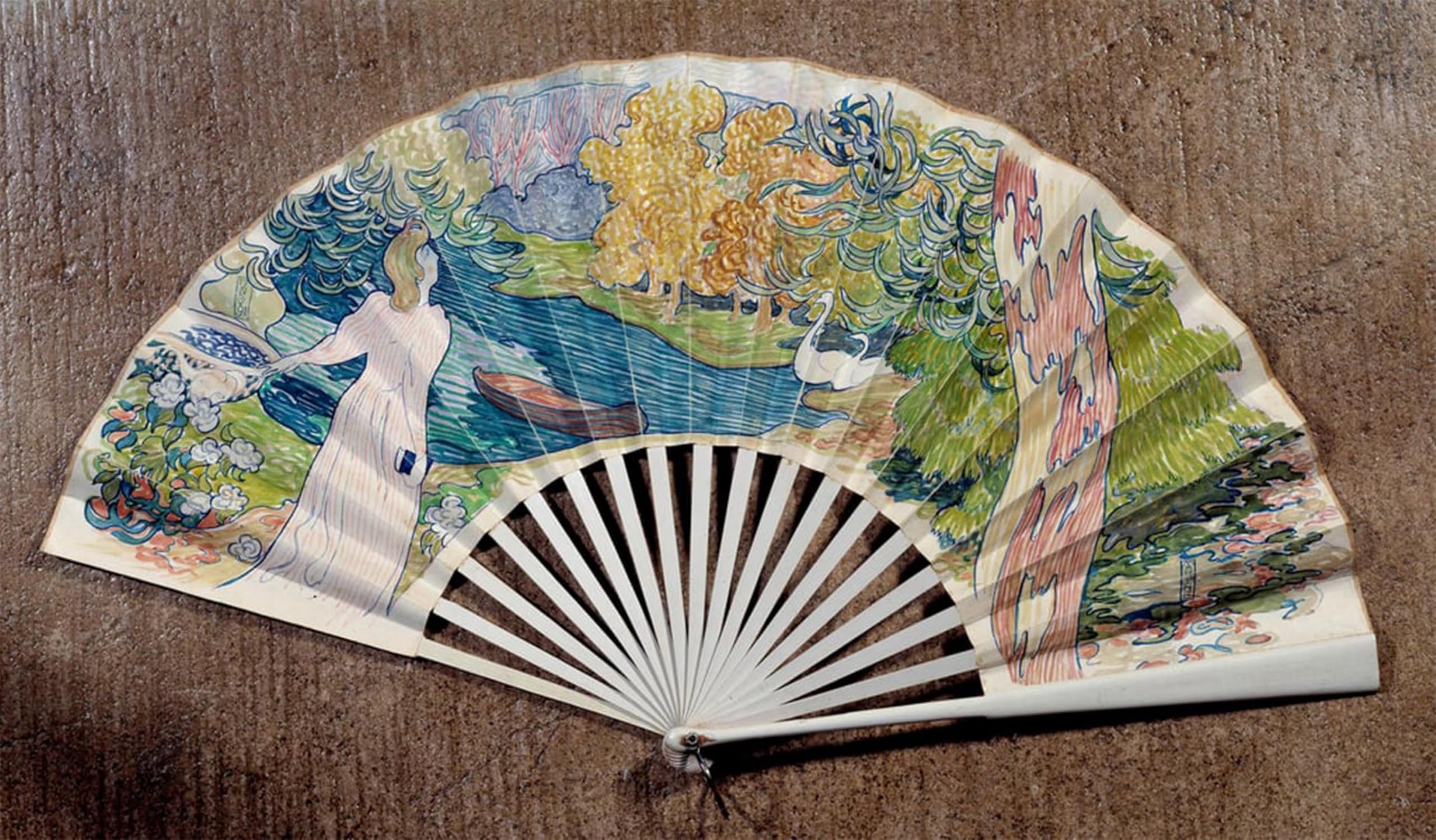 ARTXLXXBN Famous Painting Canvas Artwork Graffiti Print Engagement Fan decorated by Maurice Denis Portrait Canvas Image for Home Decor 60x90cm