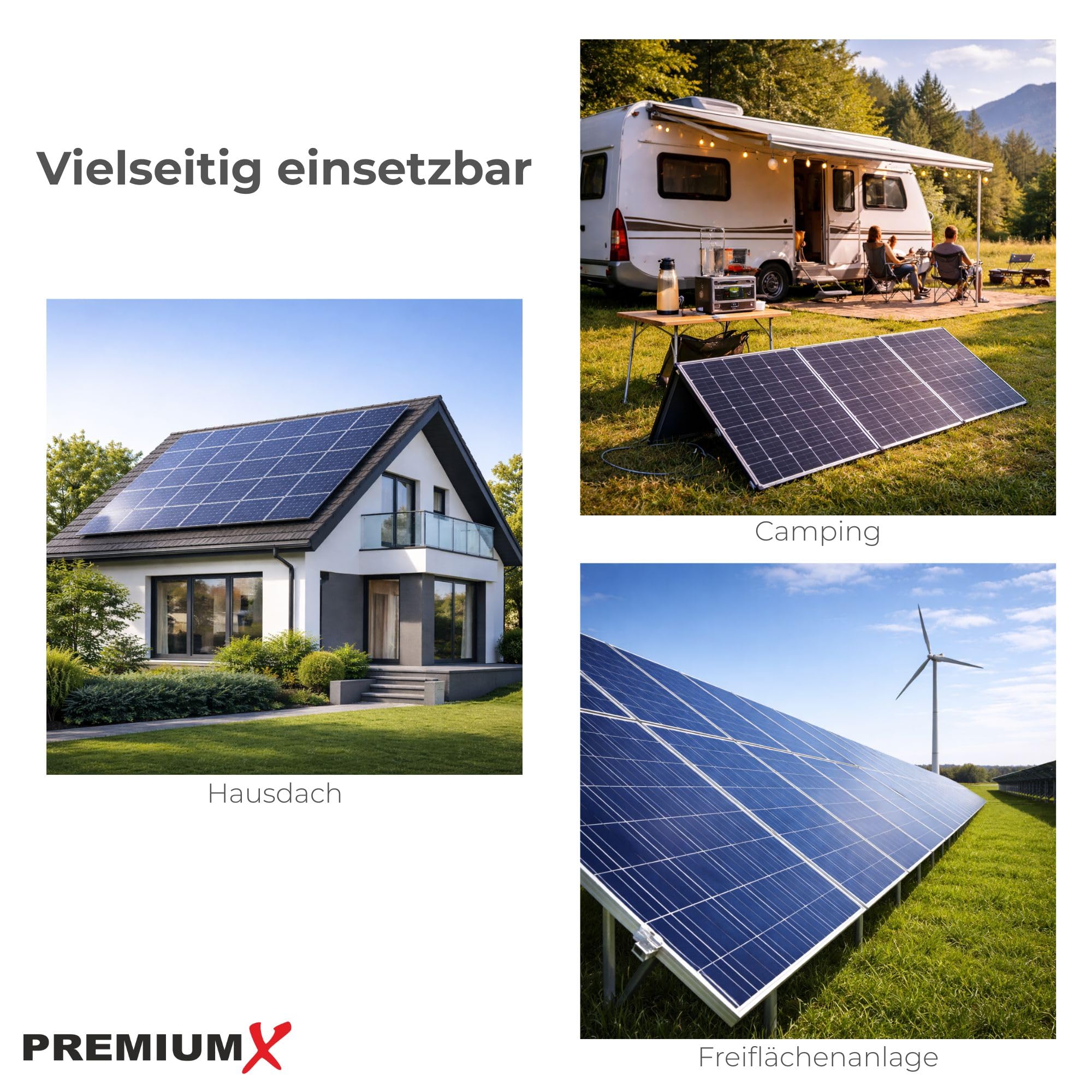 Premium X 4X Solarstecker (2 Paar) inkl. Kontakte - PV Steckverbinder männlich weiblich für Photovoltaik Solarpanel & Solarkabel, IP67 wasserdicht, UV-beständig