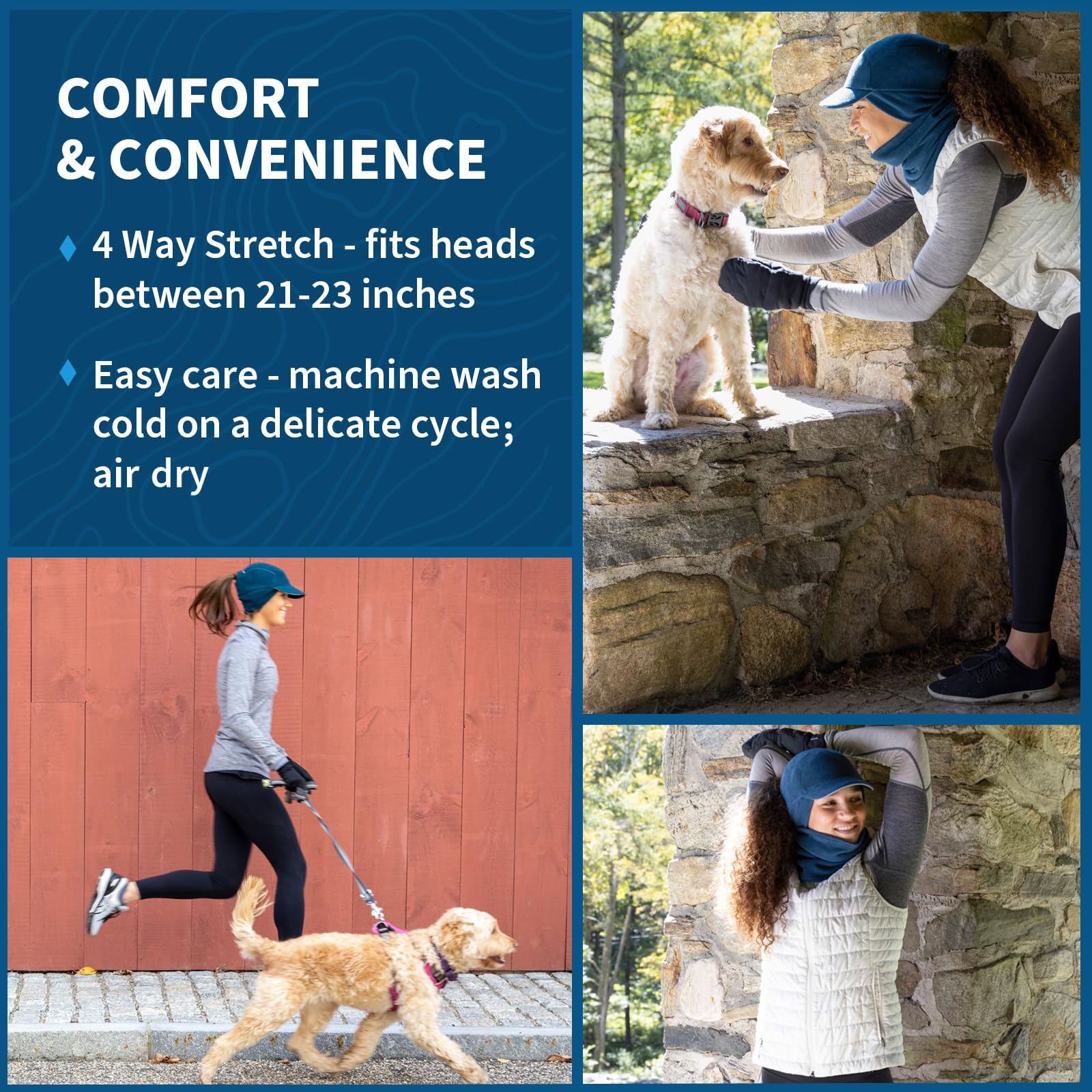 TrailHeads Trailblazer-Sombrero de Aventura para Cola de Caballo Gorro para Clima frío para Mujer